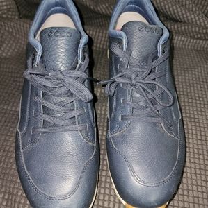 ECCO Women's Street Retro Hydromax Golf Shoe (Navy/Nubuck)